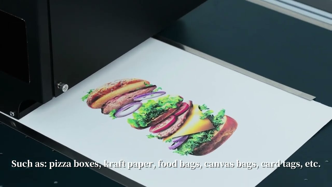 Kelier FI1000 Pizza box corrugated carton paper bag single pass printer