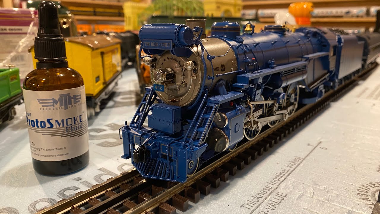 Модель паровоза MTH Premier P47 Baldwin Pacific Jersey Central Blue Comet 2024 года выпуска с пар...