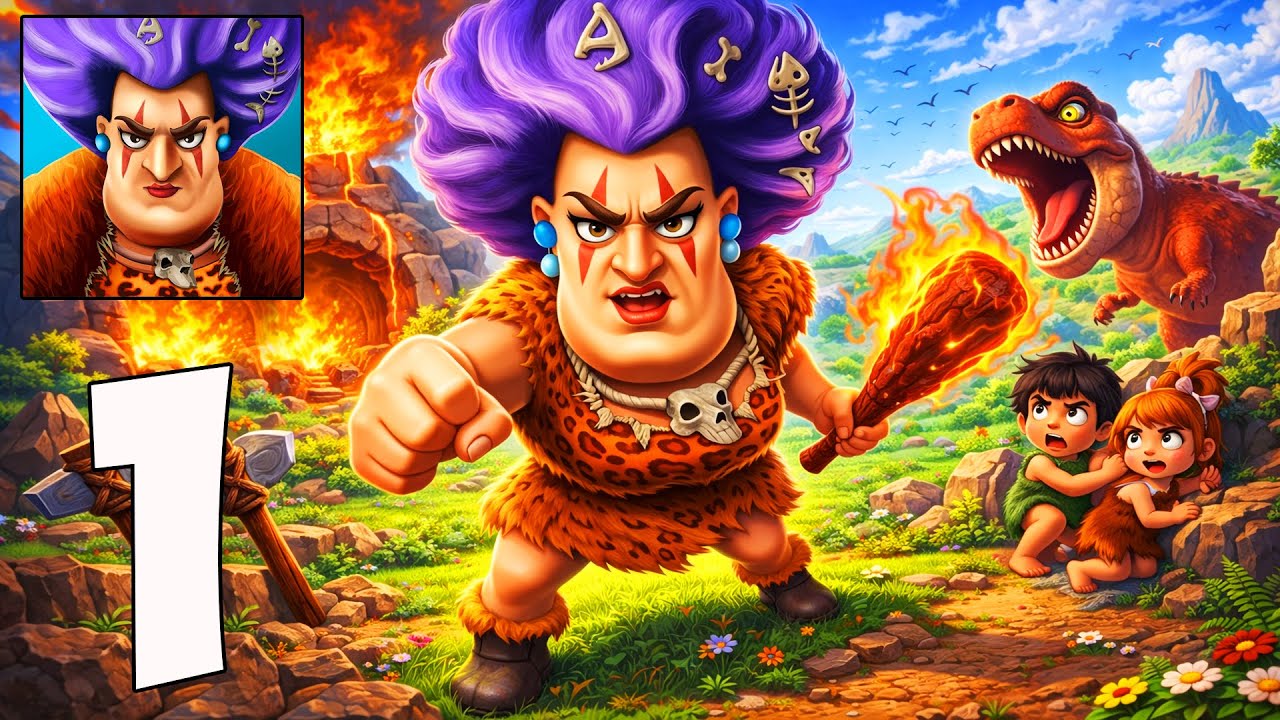 Scary Teacher Stone Age Gameplay Walkthrough – Pranks & Survival in Prehistoric World (iOS, Android)