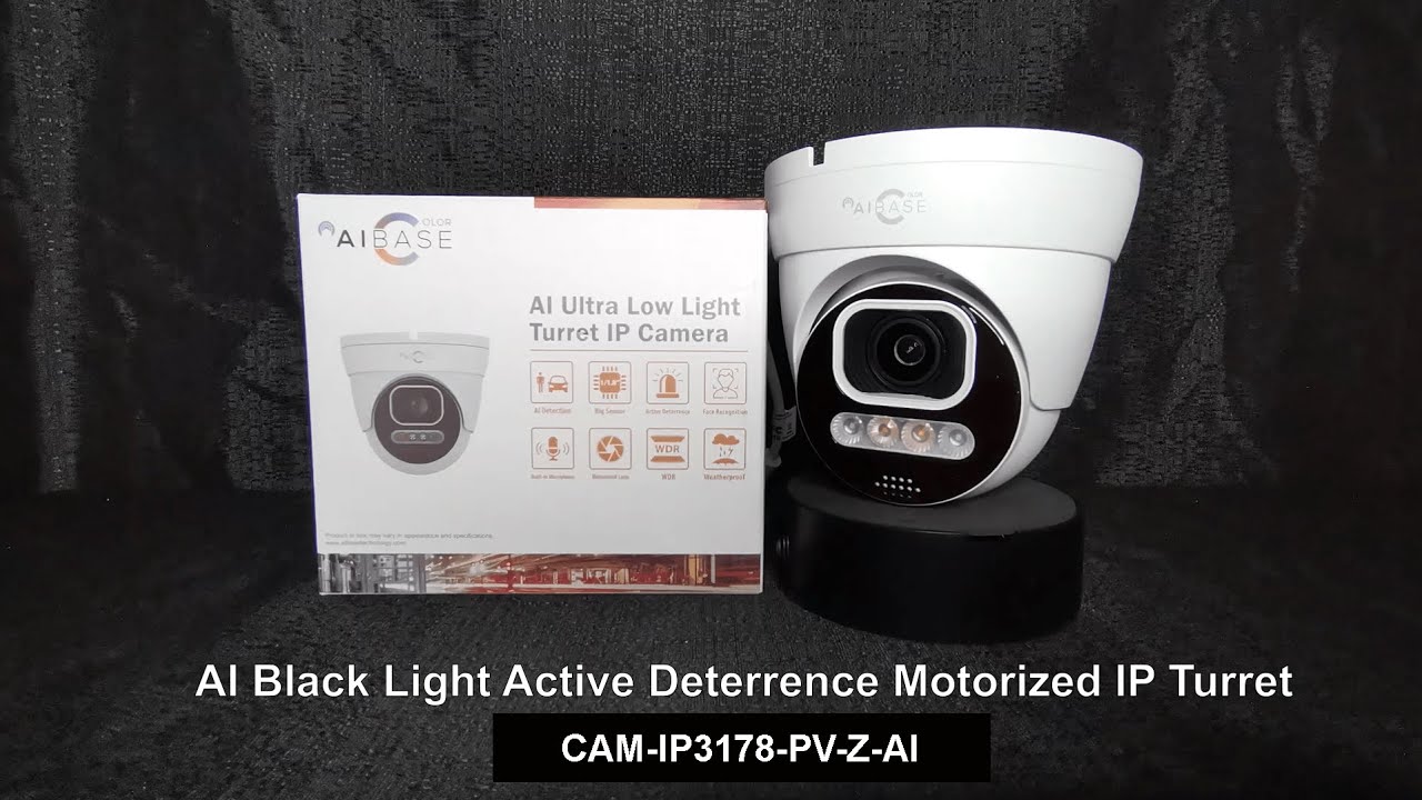 AIBASE Black Light Motorized Cameras | Ultra Low Light + Adjustable Zoom