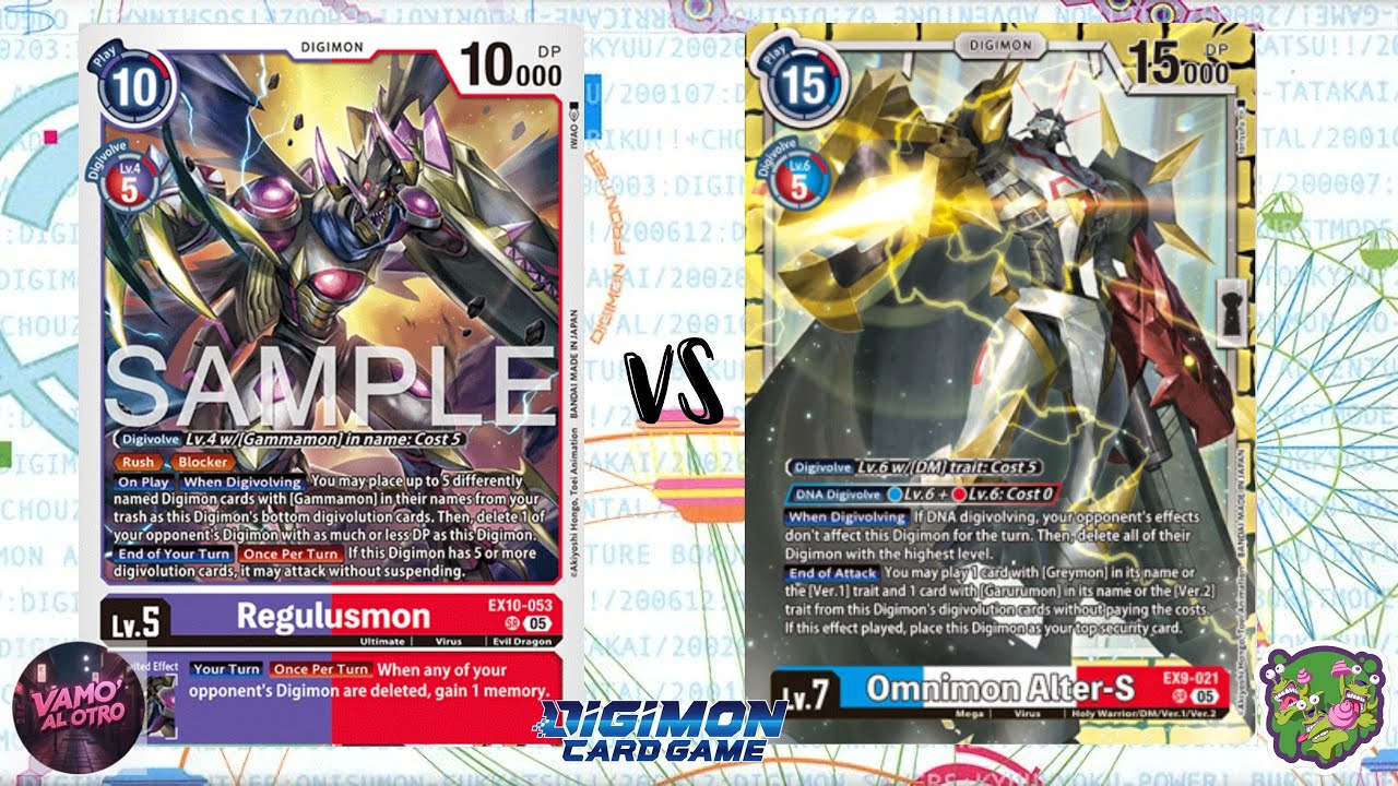 DIGIMON TCG: Local match Regulusmon (Purple/Red) vs Omnimon Alter-S (Blue/Red) | OOPS!