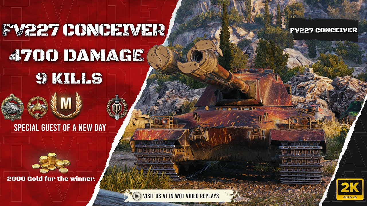 FV227 Conceiver - кіллер краб! Radley-Walters' Medal! #wot_video_replays #world_of_tanks