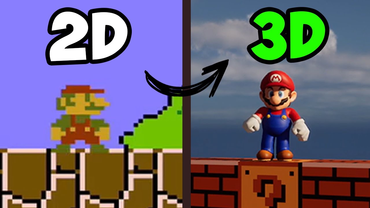 RECRIEI O MARIO BROS NA UNREAL ENGINE 5