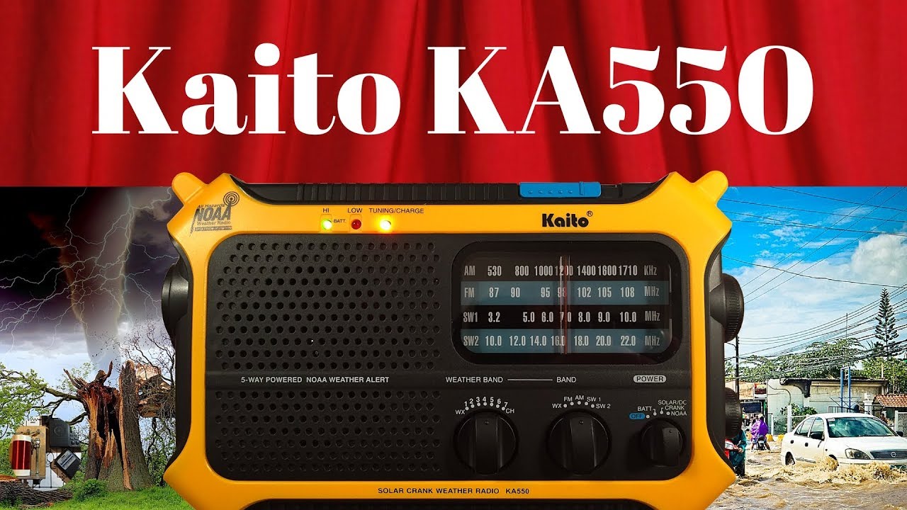 Kaito KA550 AM FM Shortwave NOAA Band Emergency Radio Unboxing & Review