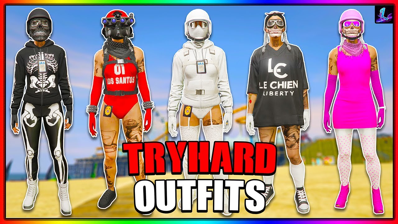 TOP 5 Best Female Tryhard Outfits GTA 5 Online