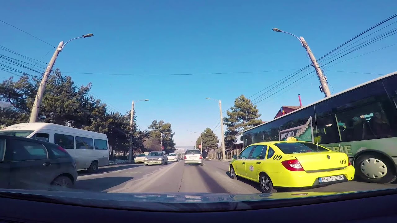 Romania Suceava, Radauti, Palma, Campulung Moldovenesc, Gura Humorului real time driving