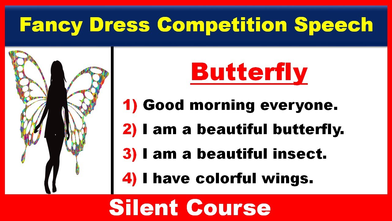 Butterfly Fancy Dress Competition Speech | Butterfly Speech | Dialogue Butterfly
