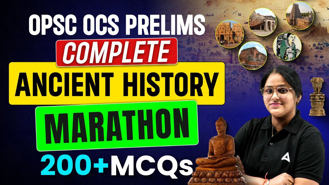 🔥Marathon | OPSC OCS Exam Preparation | OPSC OCS Ancient History MCQs by Subhasmita Ma'am
