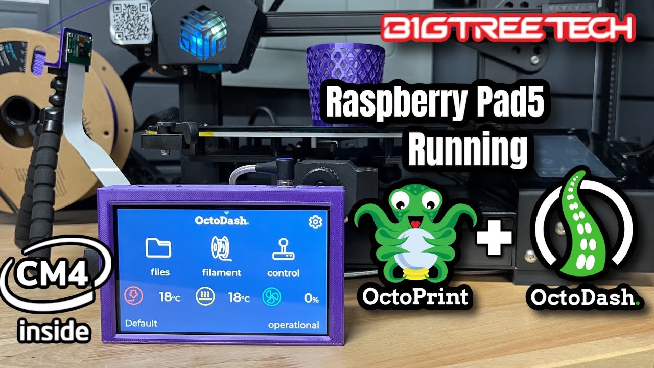 BTT RASPBERRY PAD 5 &mdash; с OctoPrint и OctoDash