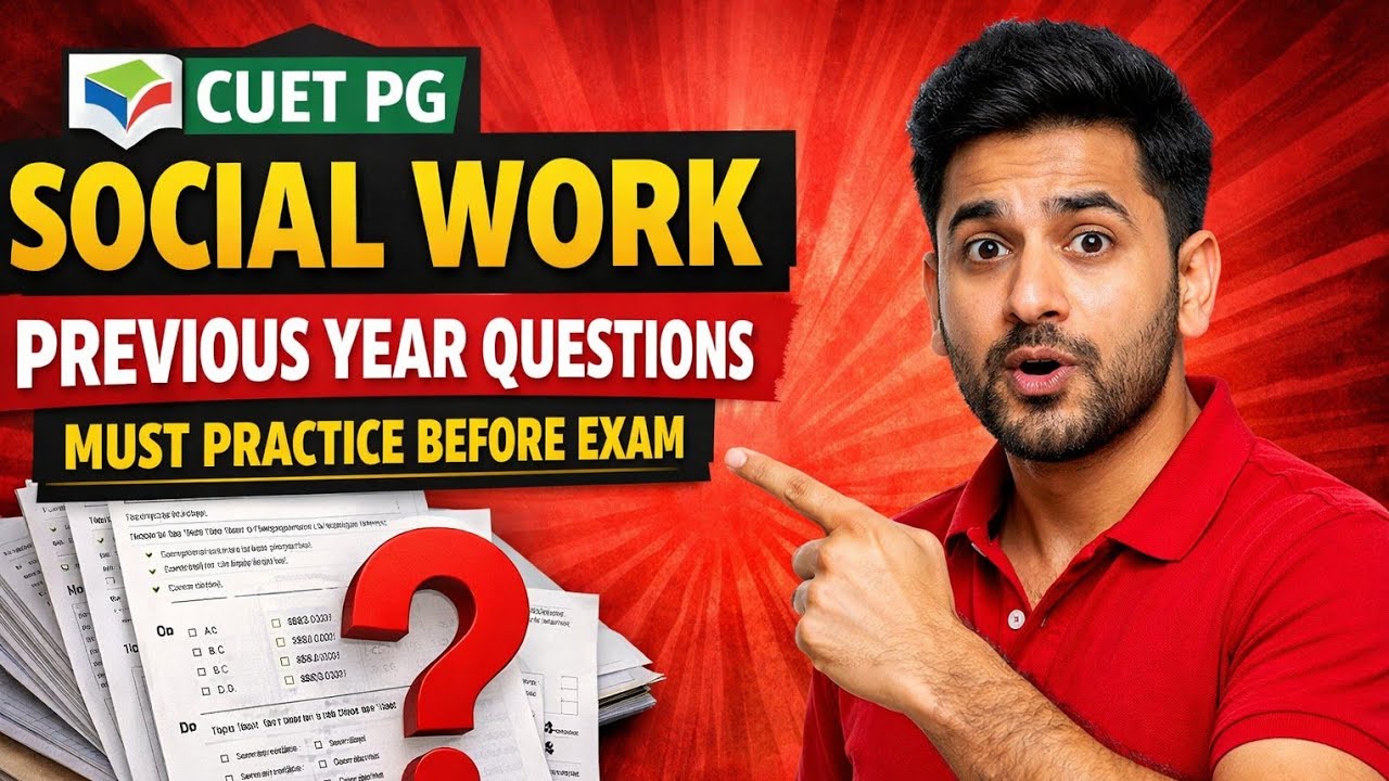 CUET PG Social Work Previous Year Questions | Must Practice Before Exam