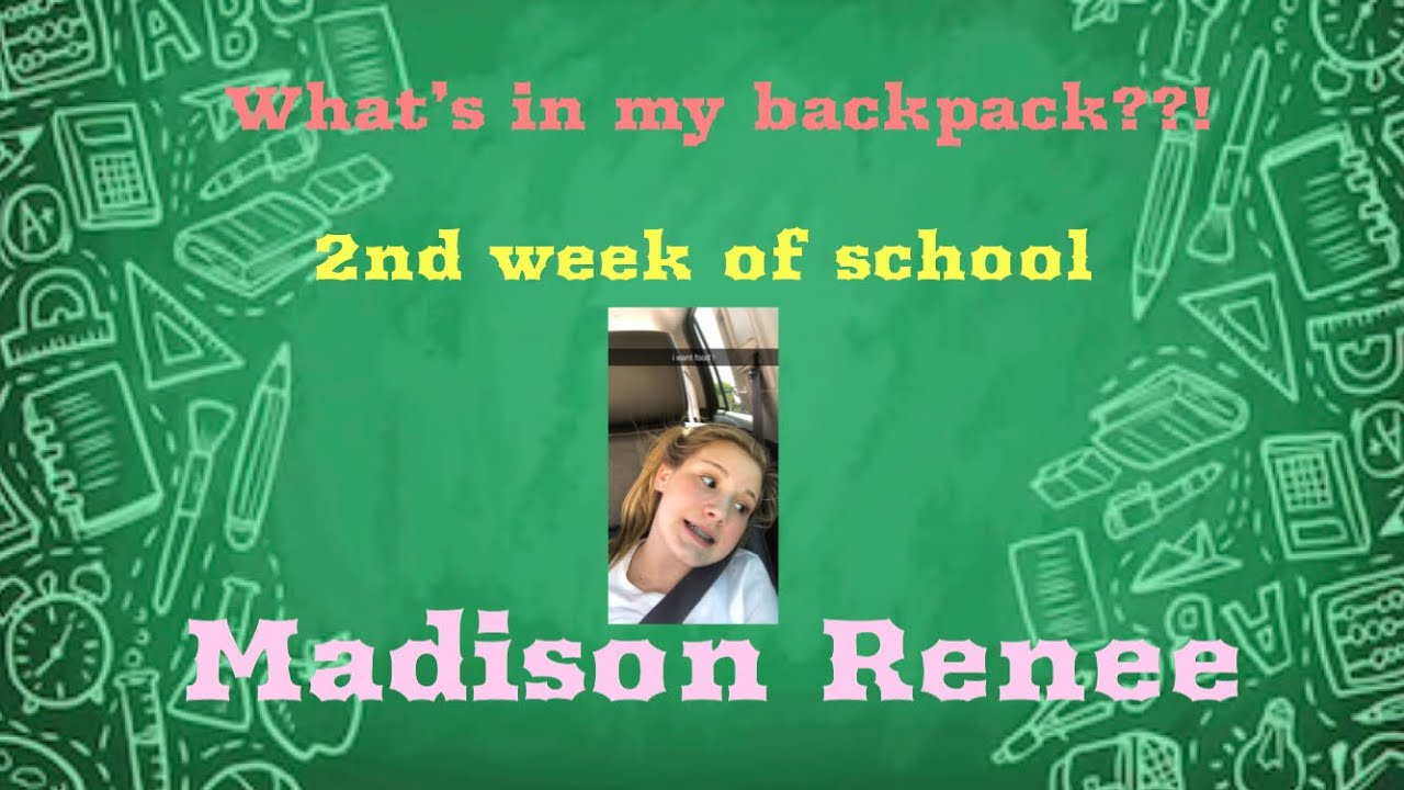 What&rsquo;s in my backpack!? (at school) ||Madison Renee||