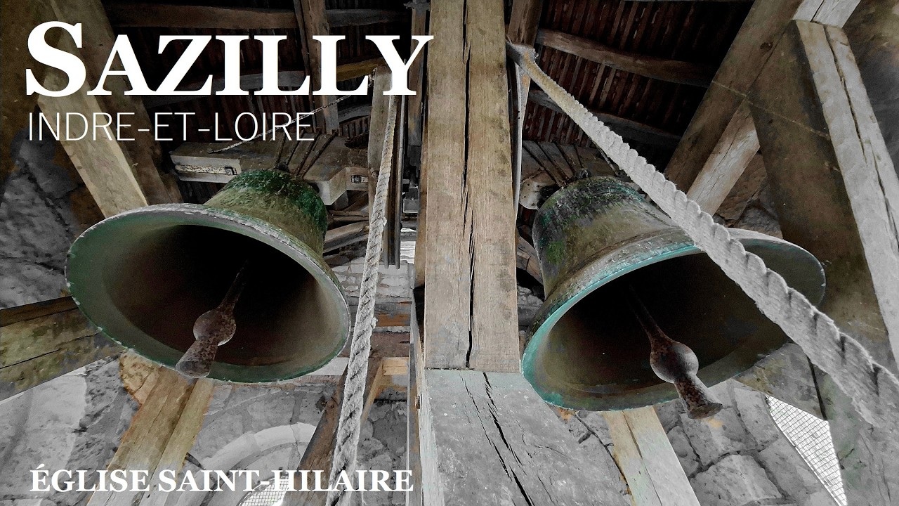 Cloches (HD) de l'église Saint-Hilaire de Sazilly (37) — Plenum