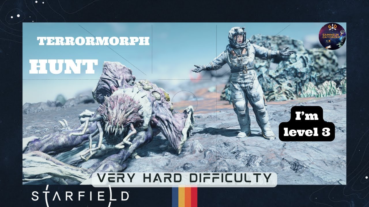 STARFIELD #11 TERRORMORPH HUNTING BUT I'M LEVEL 3 PC VERY HARD CYBER RUNNER GAMEPLAY
