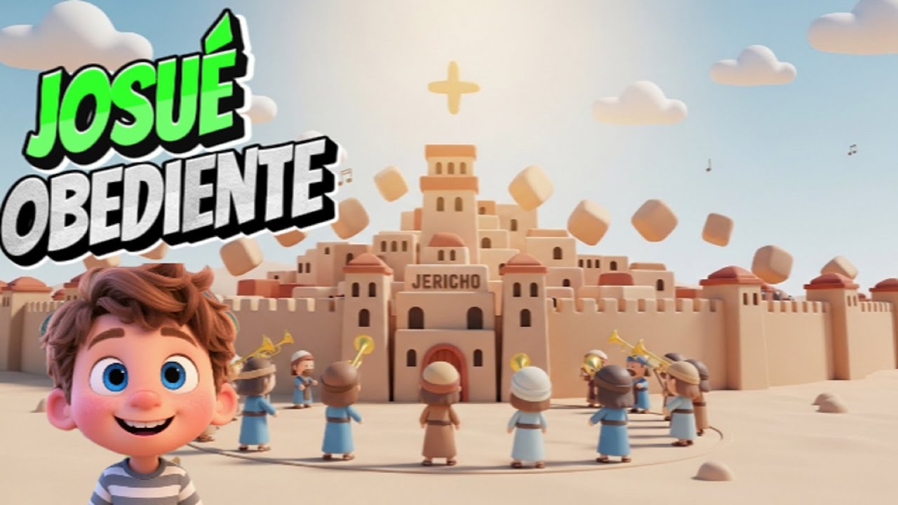 Quando Josué Obedece Deus Faz os Muros Caírem / História Bíblica Infantil