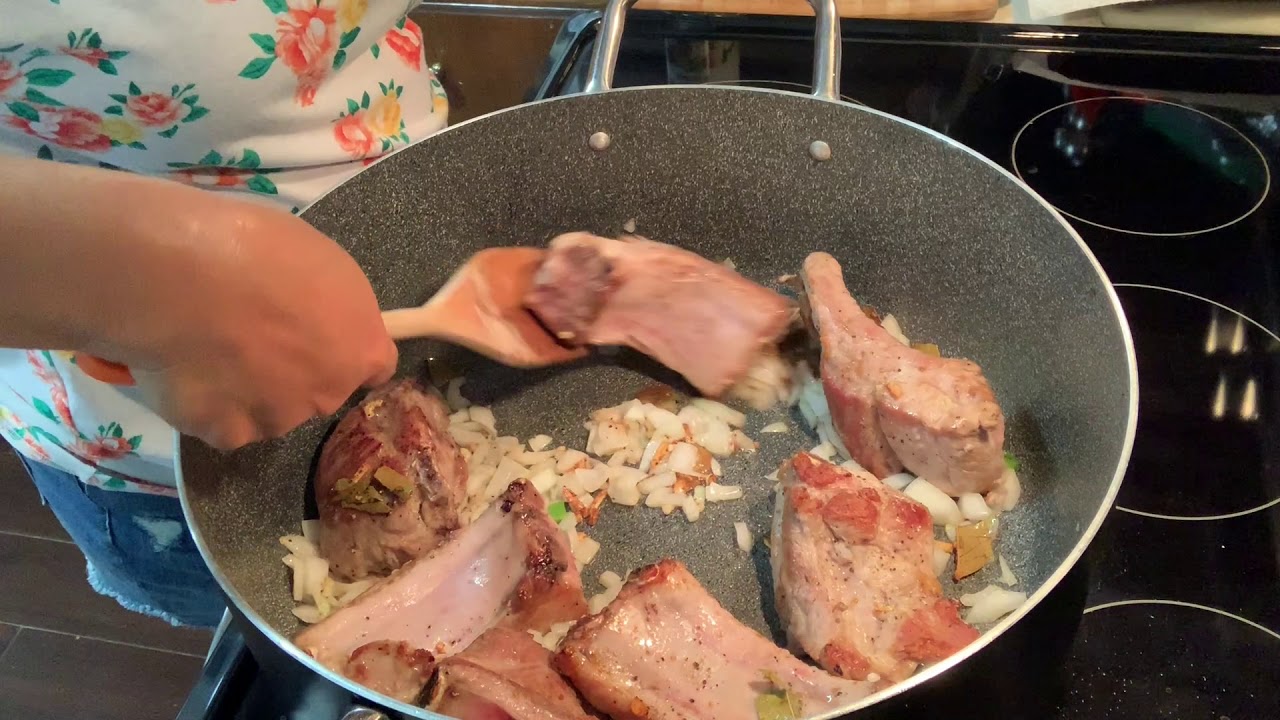 Costilla de puerco en pinole