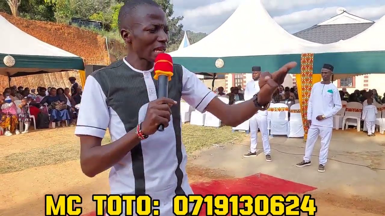 Hilarious bride and groom moments with Mc Toto