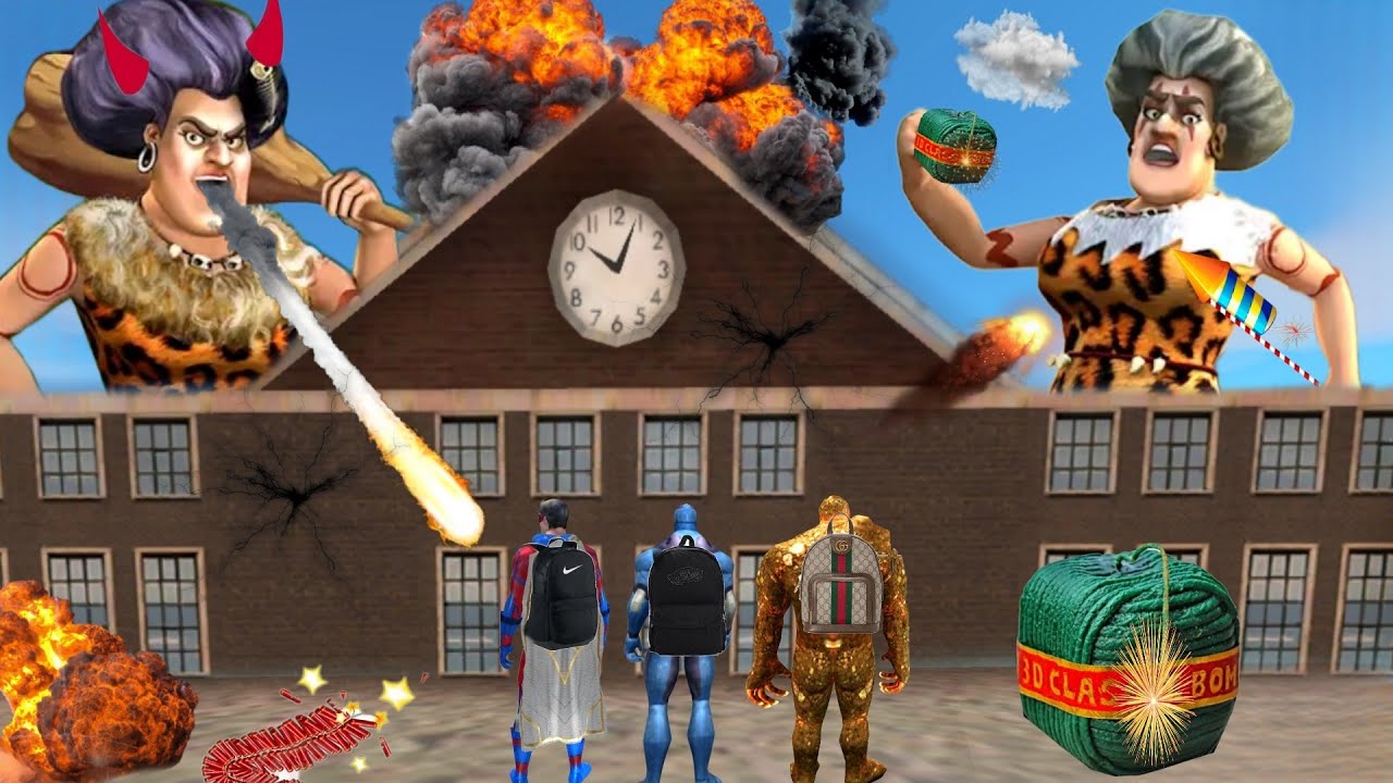 Rope Hero Took Revenge from Miss-T in Rope Hero Vice Town | Miss T Bad Teacher | Vice Town School 🎒📚