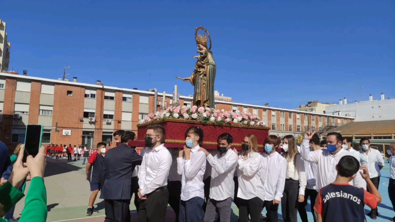 Traslado de la virgen Auxiliadora. Salesianos Cádiz 2021