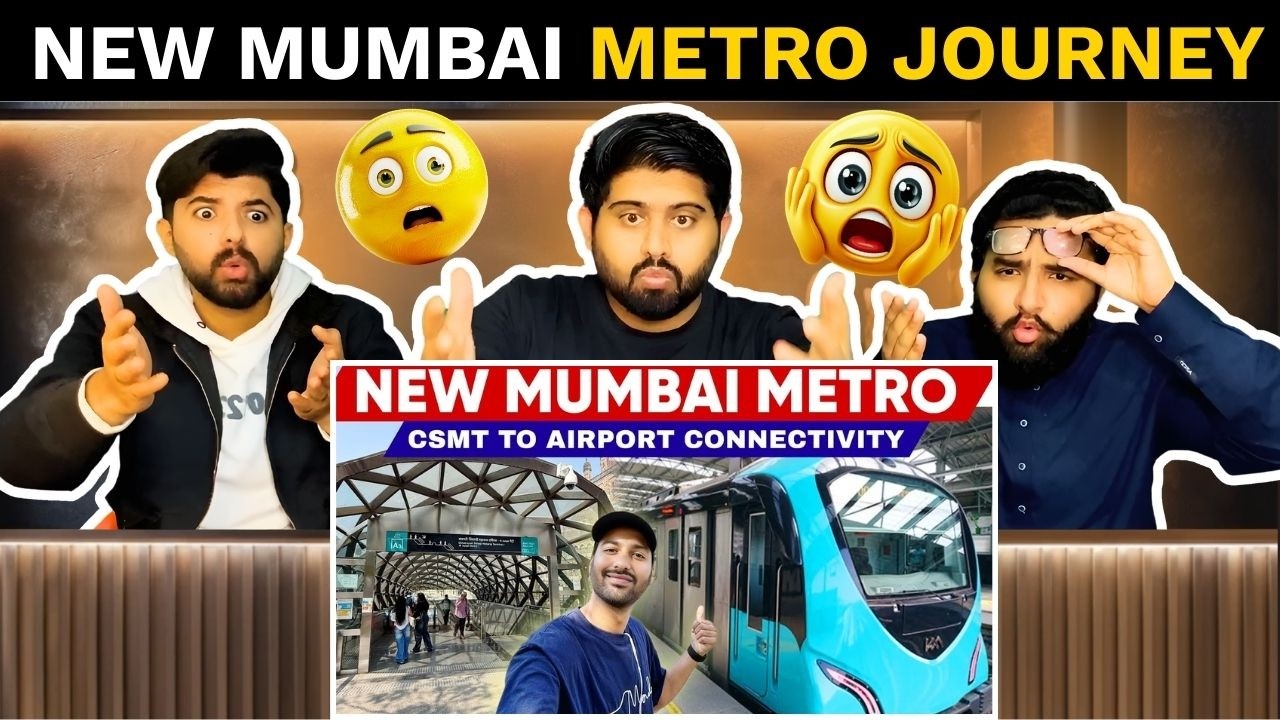 Pakistani reaction on New Mumbai Metro Journey | Now Connecting CSMT to Mumbai Airport 🚇🔥