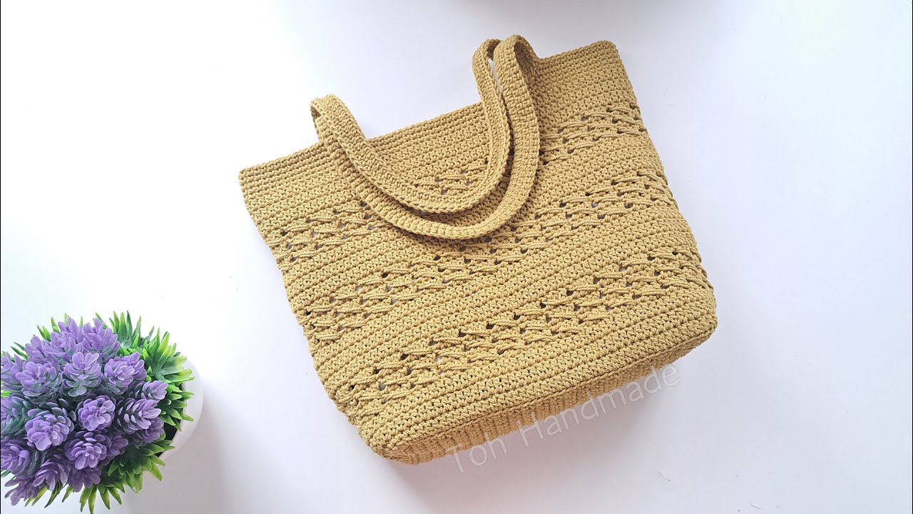 Сумка-шоппер своими руками | Мастер-класс по вязанию крючком сумки | Toh Handmade 💕🎁💖