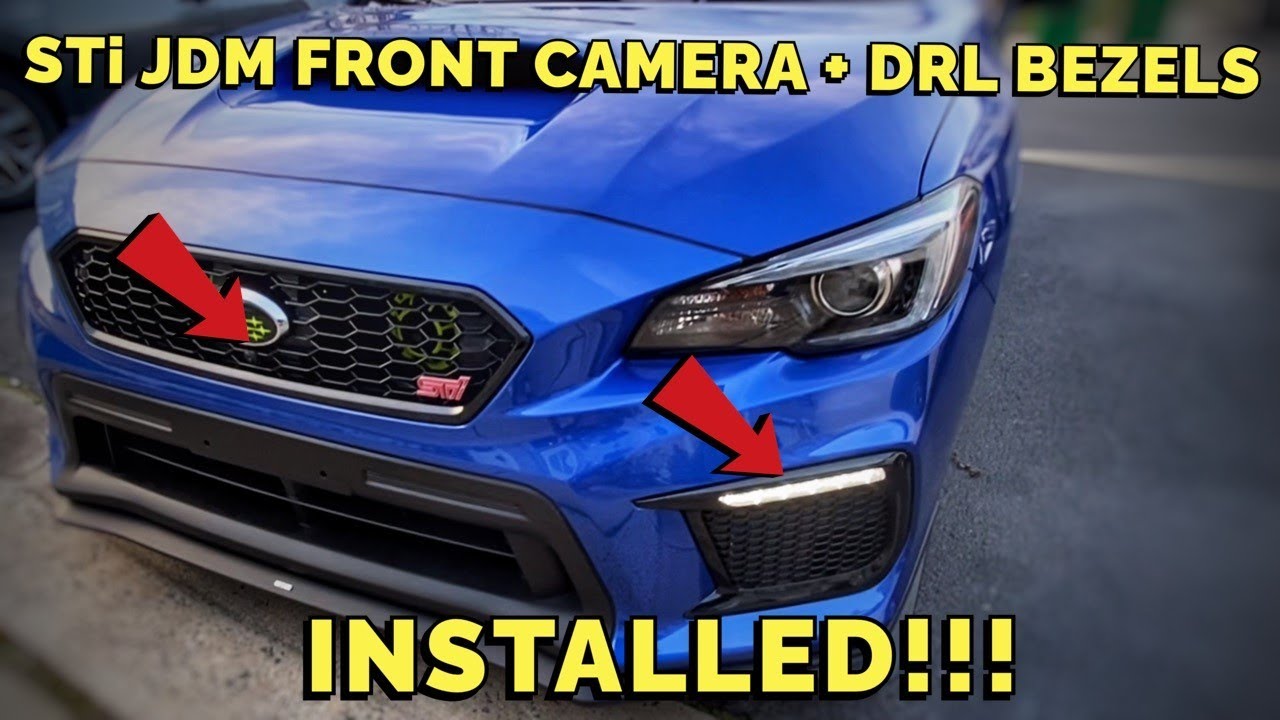 WRX STi JDM LED Running Lights and Front View Camera Installation