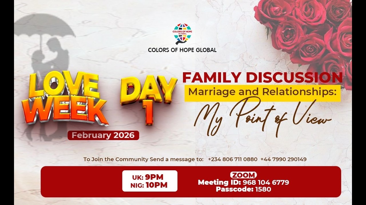 A Family Discussion of Marriage and Relationships: My Point of View