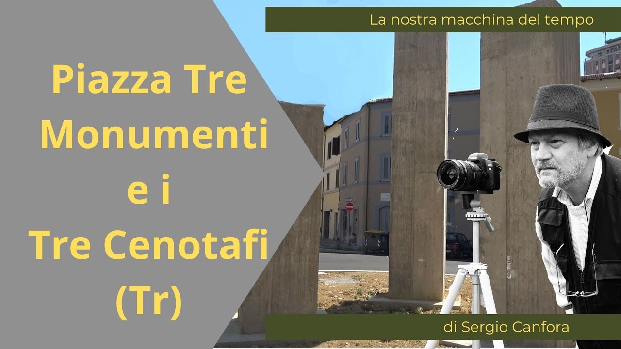 Terni- P.za Tre Monumenti e i tre cenotafi