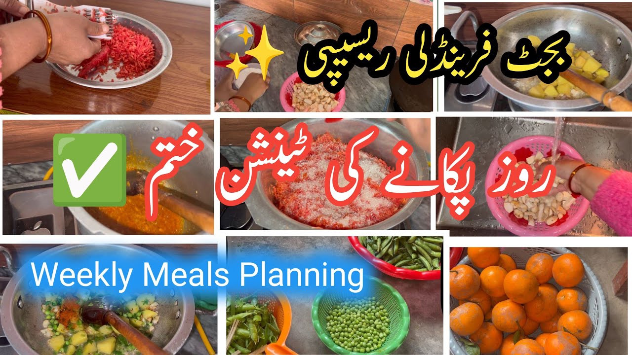 Weekly Meal Planning | Budget-Friendly Kitchen Routine