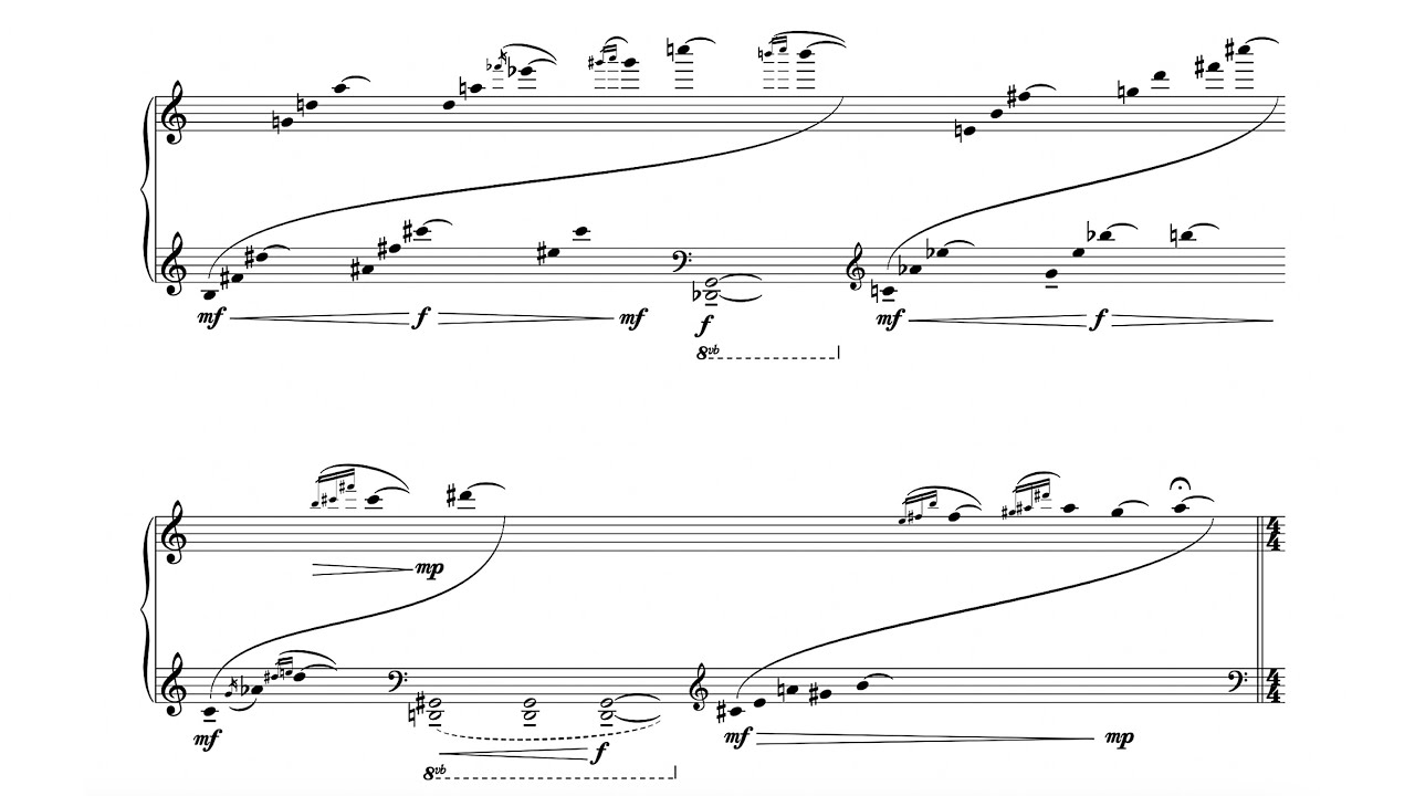 Sam Wu: Tiny Forests (2021), for solo piano [SCORE]