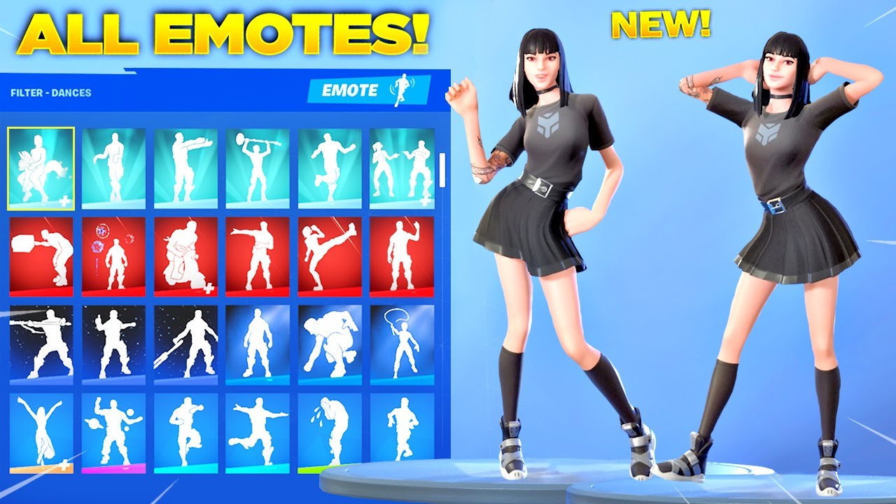 CHARLOTTE SKIN Showcase with All my Fortnite Dances & Emotes! (Fortnite Chapter 2 Season 8)
