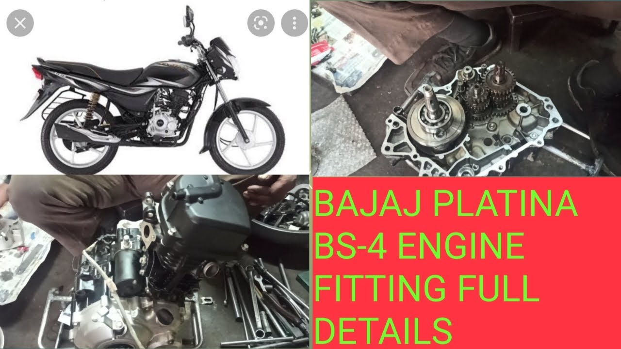 BAJAJ PLATINA 100 ES NEW MODEL FULL ENGINE FITTING/ BAJAJ PLATINA BS-4 ENGINE FITTING FULL DETAILS.