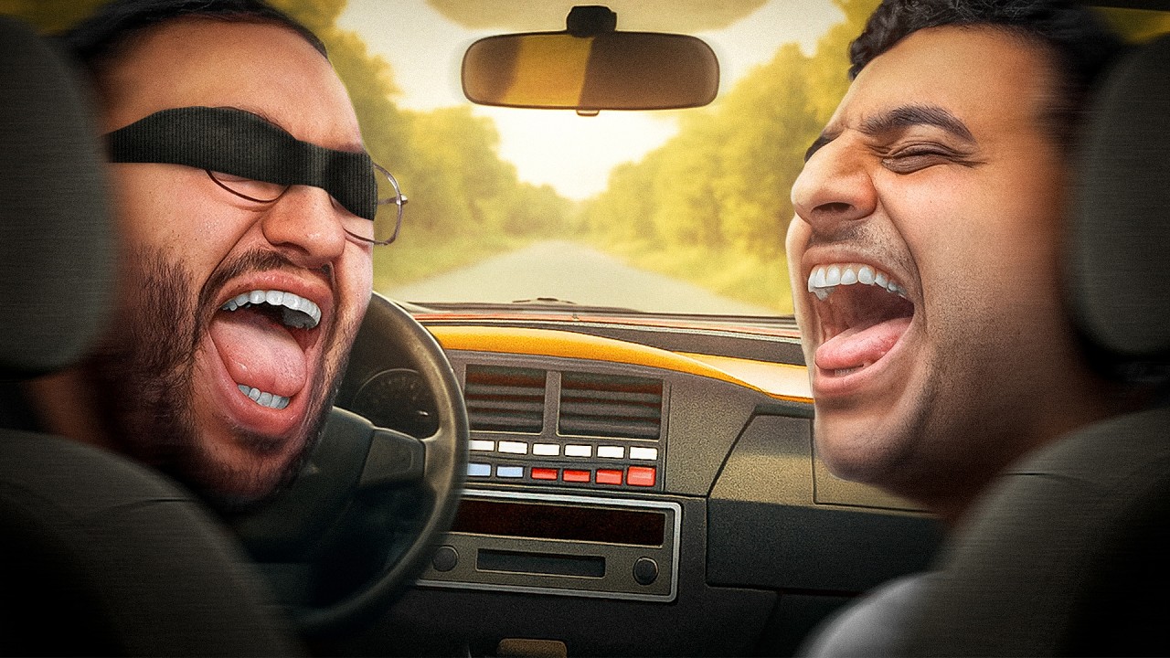 اعمى وقزم يسوقون سيارة👀🚗