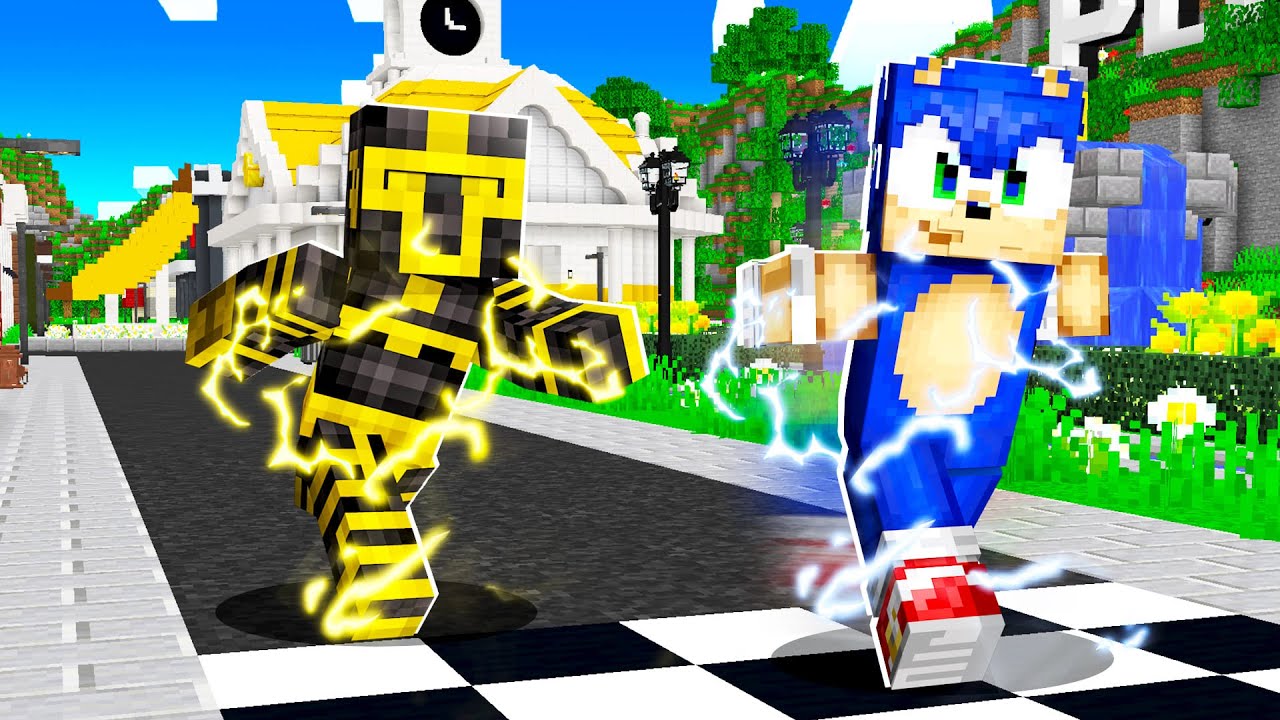 MASSI PARTICIPA EN UNA CARRERA CONTRA SONIC EN MINECRAFT 😱