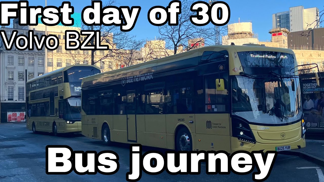 (First day of the 30) Volvo BZL single decker bus journey 