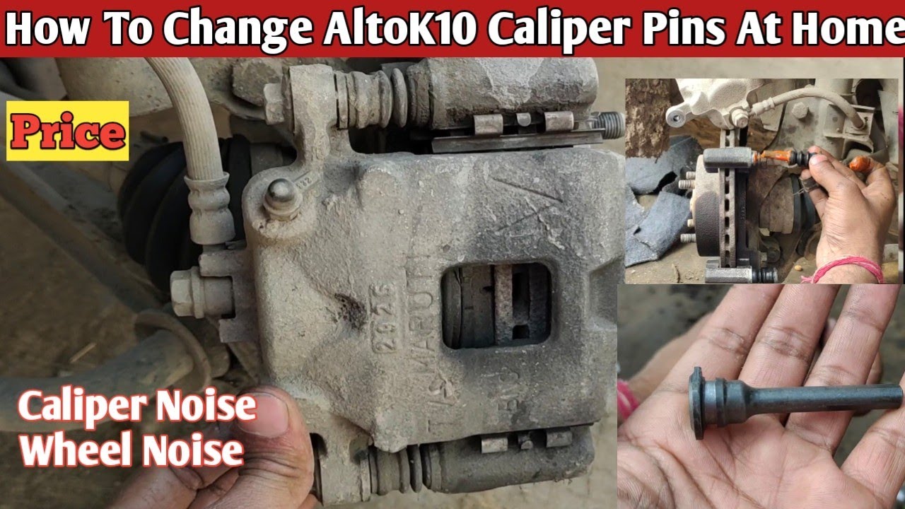 How To Change AltoK10 Brake Caliper Pins At Home | Car Wheel Noise  | Car Caliper Noise