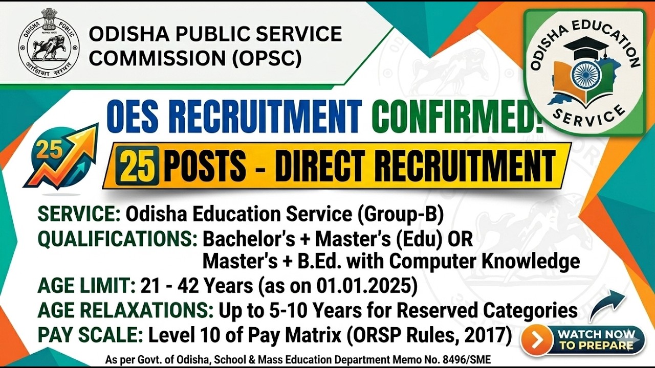 OES Recruitment 2026 | Only 25 Posts Confirmed 😱 | RTI Reply Out | Big Opportunity 🚀