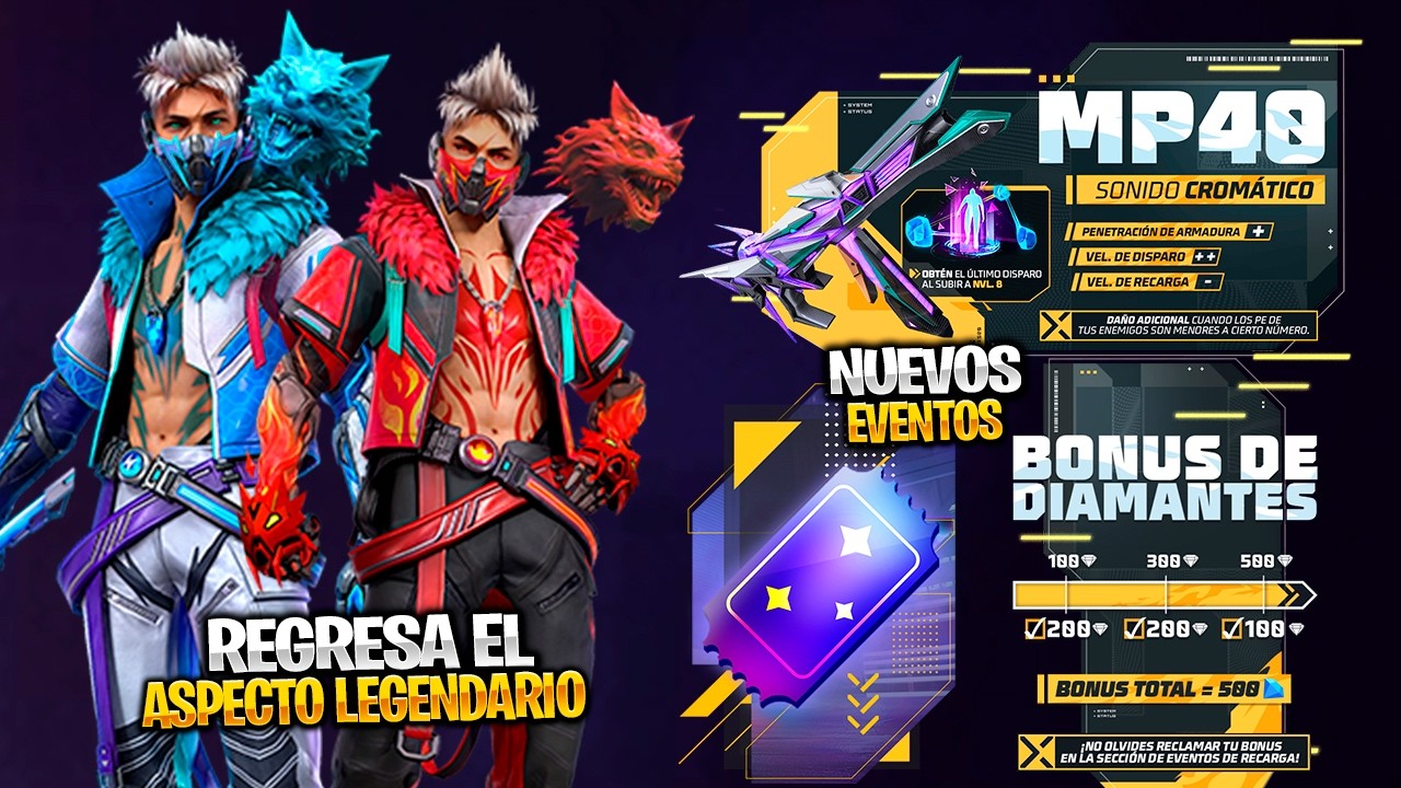 RAPIDO BONUS DE DIAMANTES DE SAN VALENTIN MP40 EVO 2.0 CROMATICA POSIBLE REGRESO ASPECTO REVOLUCION