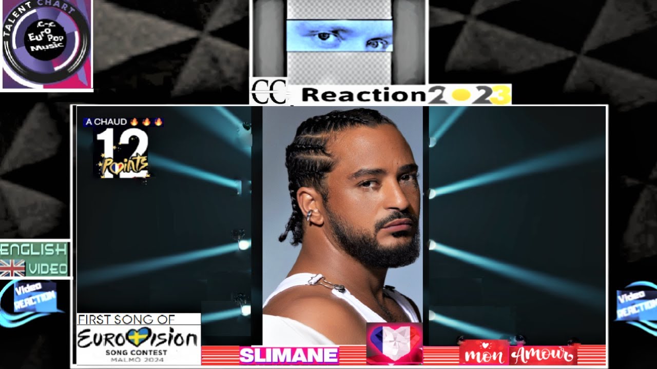 C-C Euro Pop Music Reaction 2023 --FRANCE EUROVISION 2024 - Slimane - Mon amour