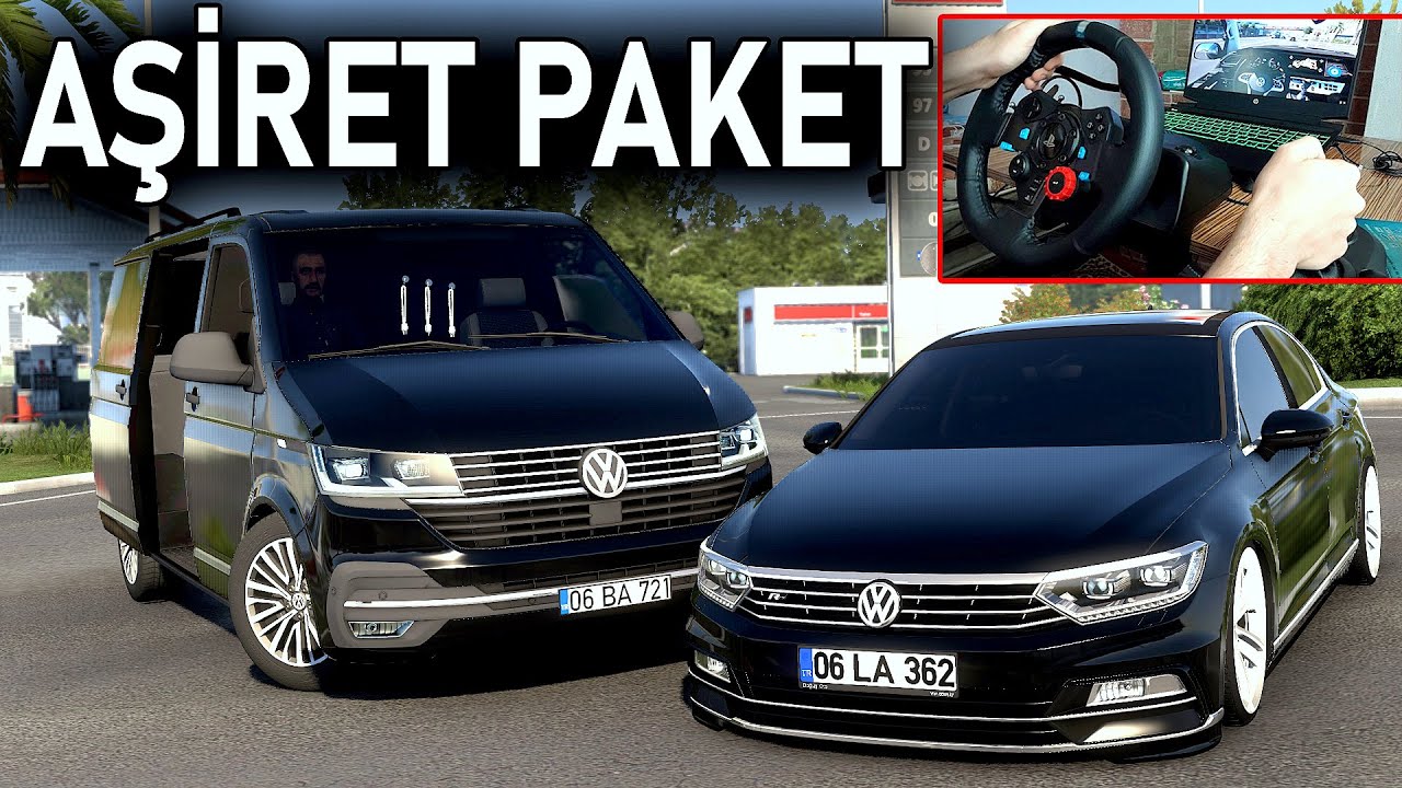YENİ AŞİRET PAKET TRANSPORTER ALDIK ! EFSANE KOVALAMACA ! w/@imdatTV ETS 2 MOD