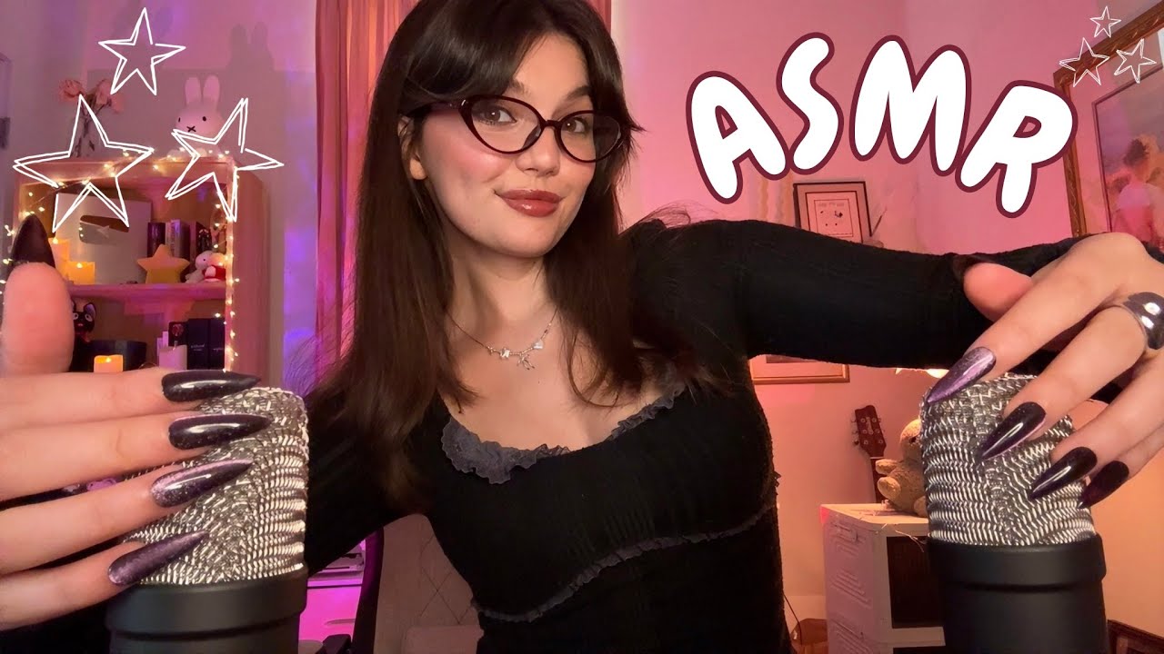 Fast and Aggressive ASMR NO TALKING (Ear to Ear Triggers, Foam Mic Scratching, Mouth Sounds, ++)