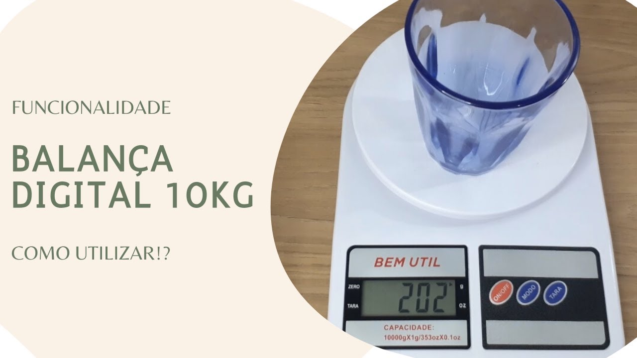 BALANÇA DIGITAL DE COZINHA 10KG | É BOA? | COMO UTILIZAR | SF 400 | ECOS