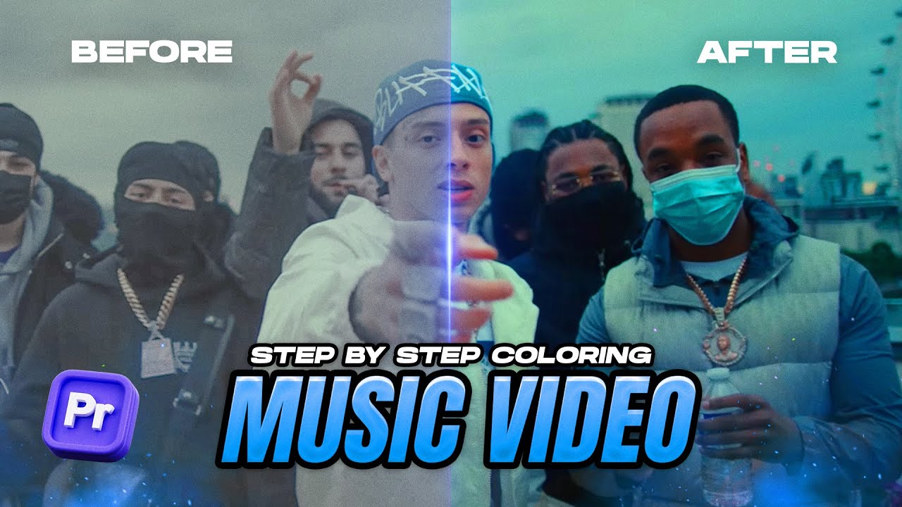 how to EASILY COLOR a FULL MUSIC VIDEO Step by Step Workflow (Premiere Pro)