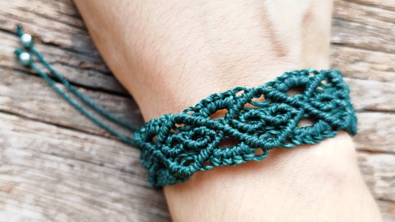 Pulseira De Macramê - Tutorial Passo a Passo - Fácil e Rápido - (Criativa Macrame 🌸✨)