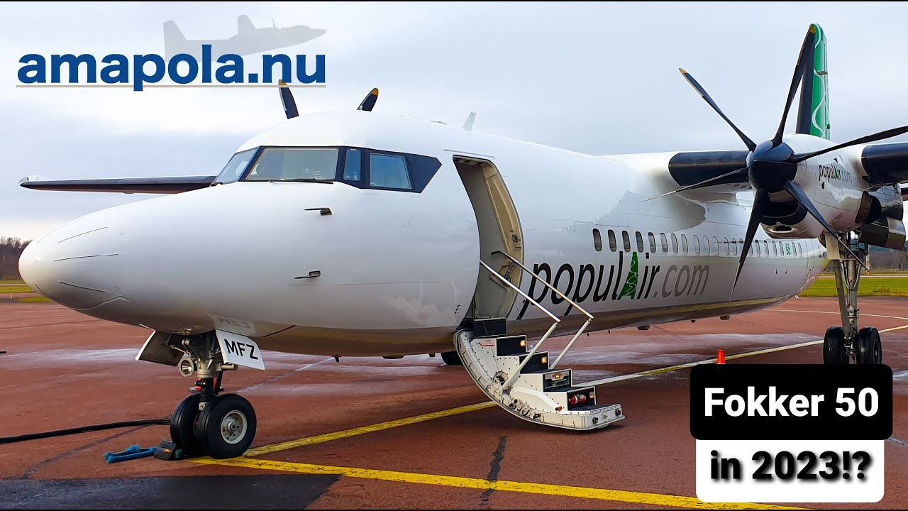 Flight Report | Fokker 50 in 2023!? | Stockholm to Mariehamn | AmapolaFlyg (populAir) | Fokker 50