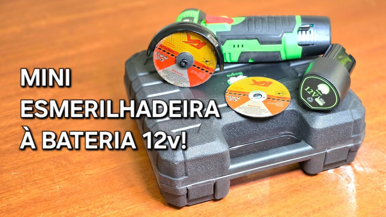 Mini Esmerilhadeira à bateria 🔋 12v
