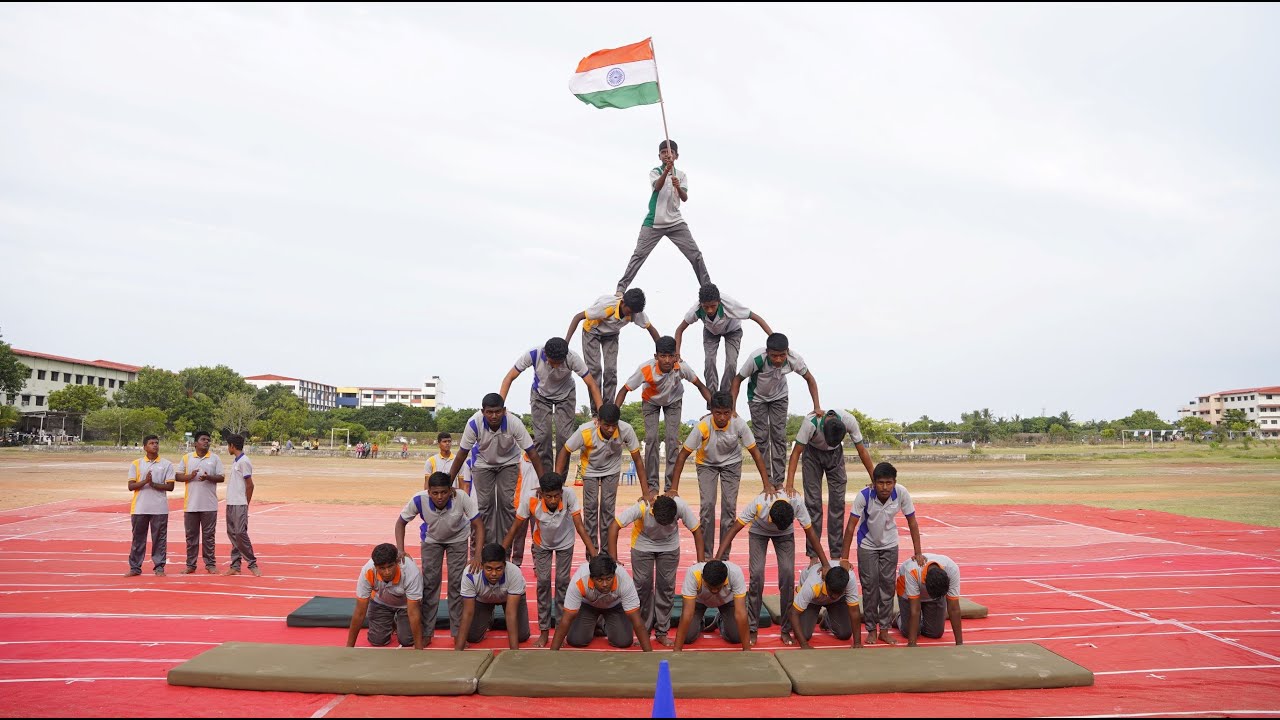 SREE IYAPPA MHSS, Sozhanganallur - 26th Annual Sports meet events- Pyramid Boys