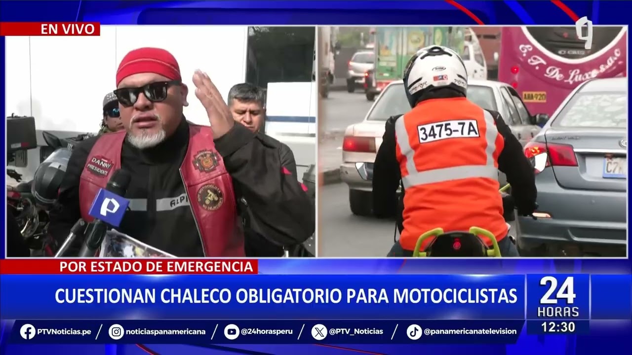 Comunidad motera cuestiona chaleco obligatorio para motociclistas