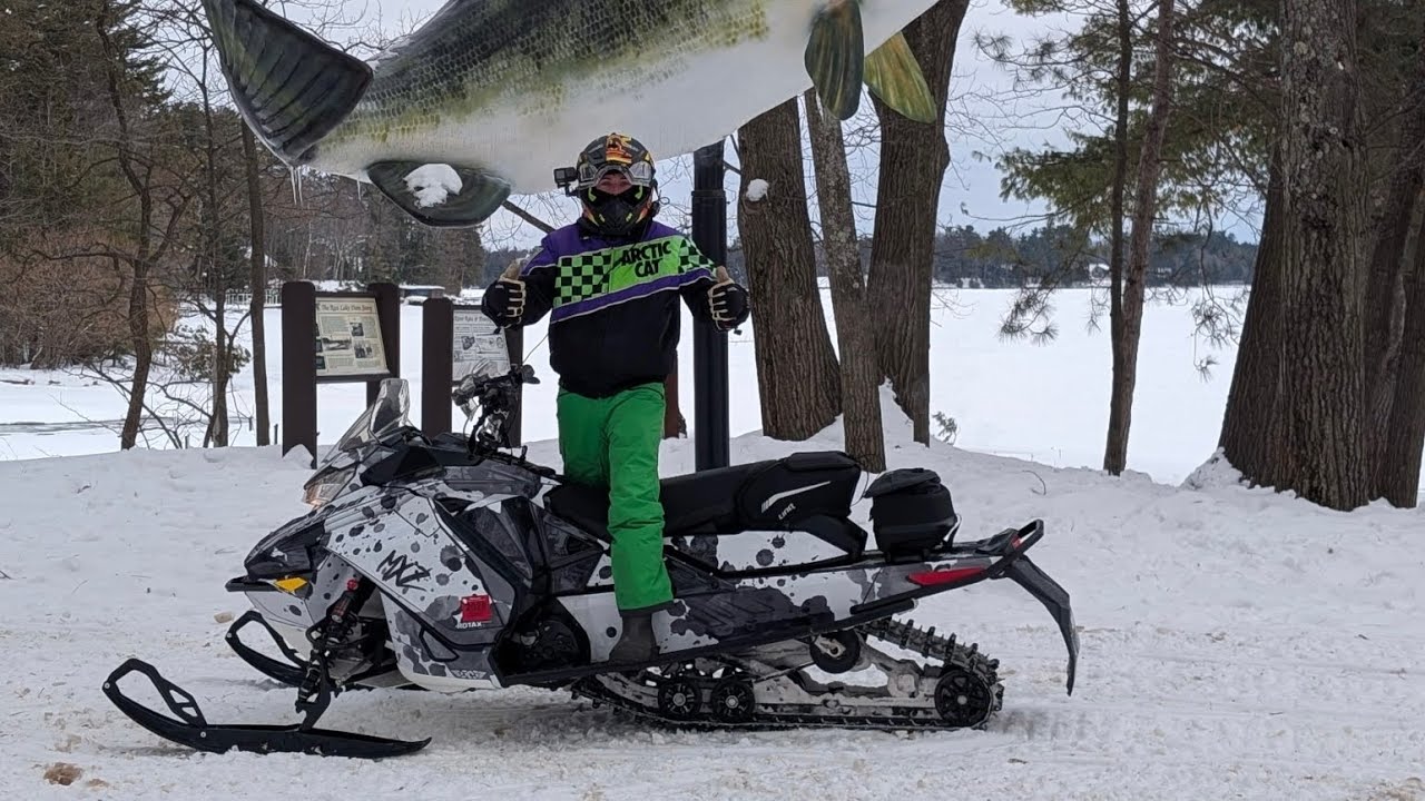 4k Super Bowl Wisconsin Trail Ride. Mercer+Winchester+Boulder Junction 