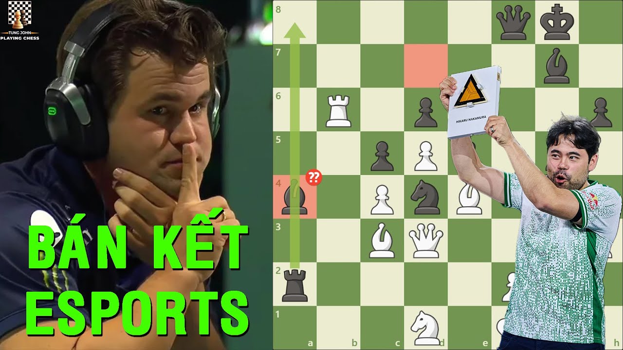 Bán Kết Esports World Cup - Màn Rượt Đuổi Đầy Kịch Tính Giữa Magnus Carlsen vs. Hikaru Nakamura