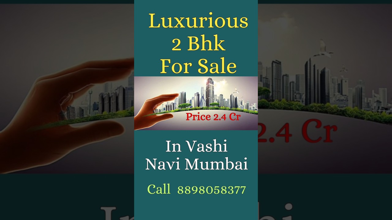 Luxurious 2 Bhk for Sale in Vashi | 2 Bhk home in Sale | 😊 #2bhkforsale #viral #utsavrealestate